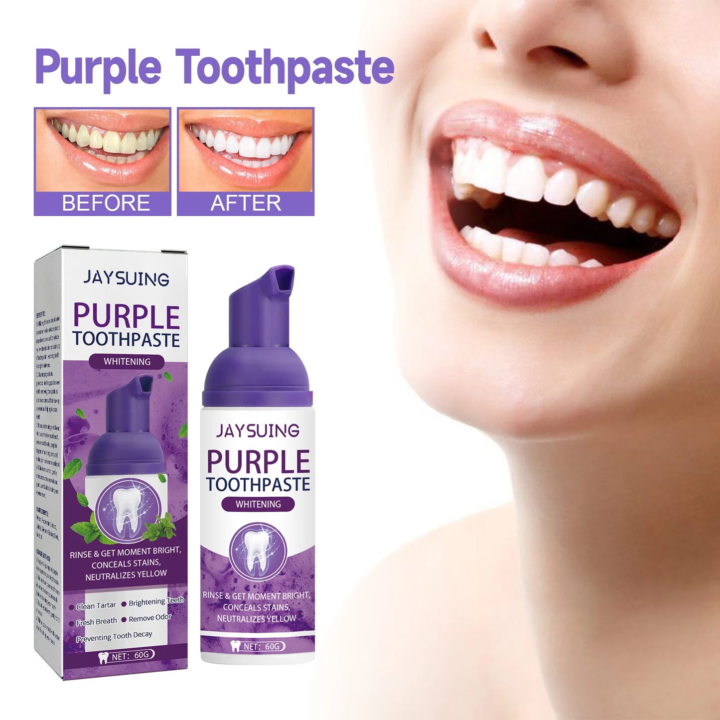 Purple Bright Whitening Mousse