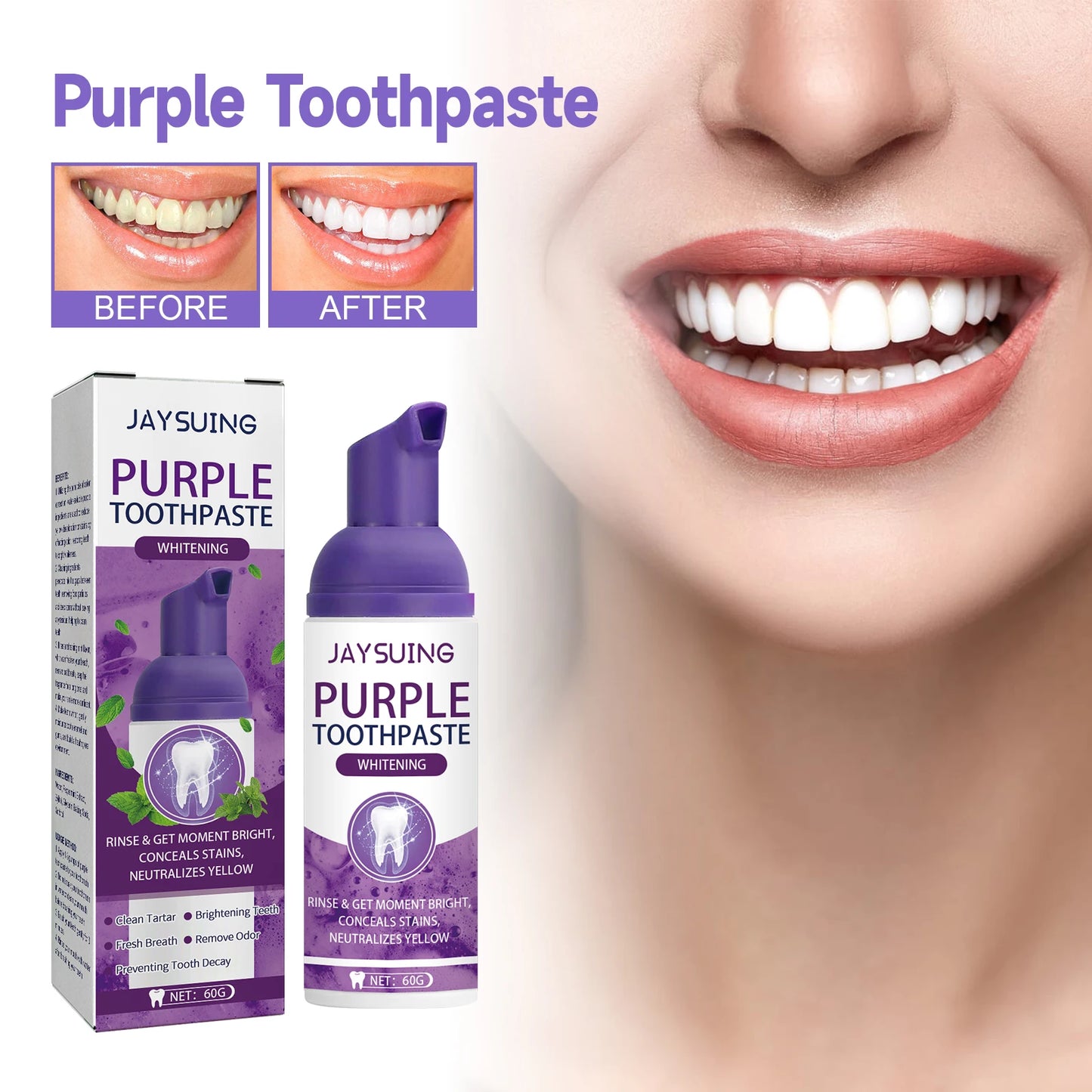 Purple Bright Whitening Mousse
