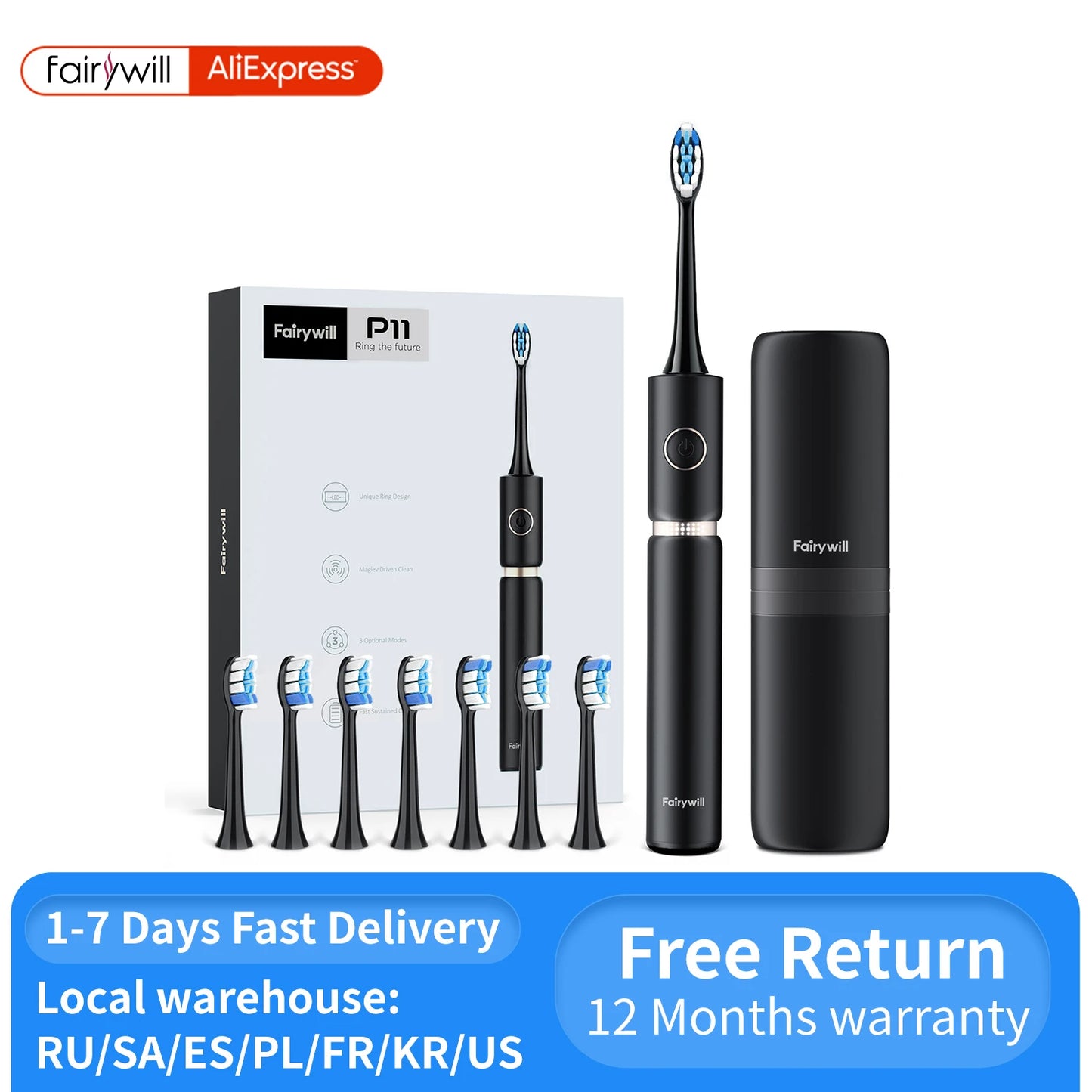 FairyGlow P11 Sonic Toothbrush